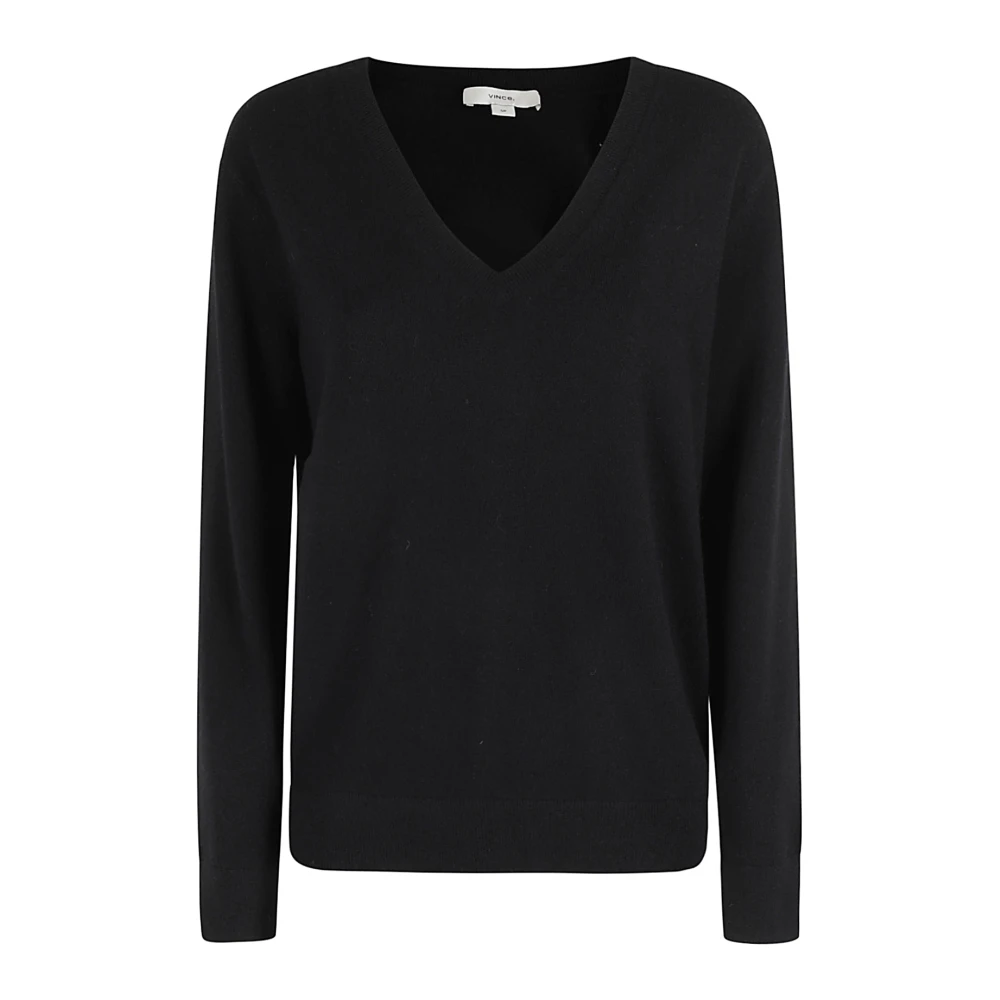 Vince Casual V-hals Top Black Dames