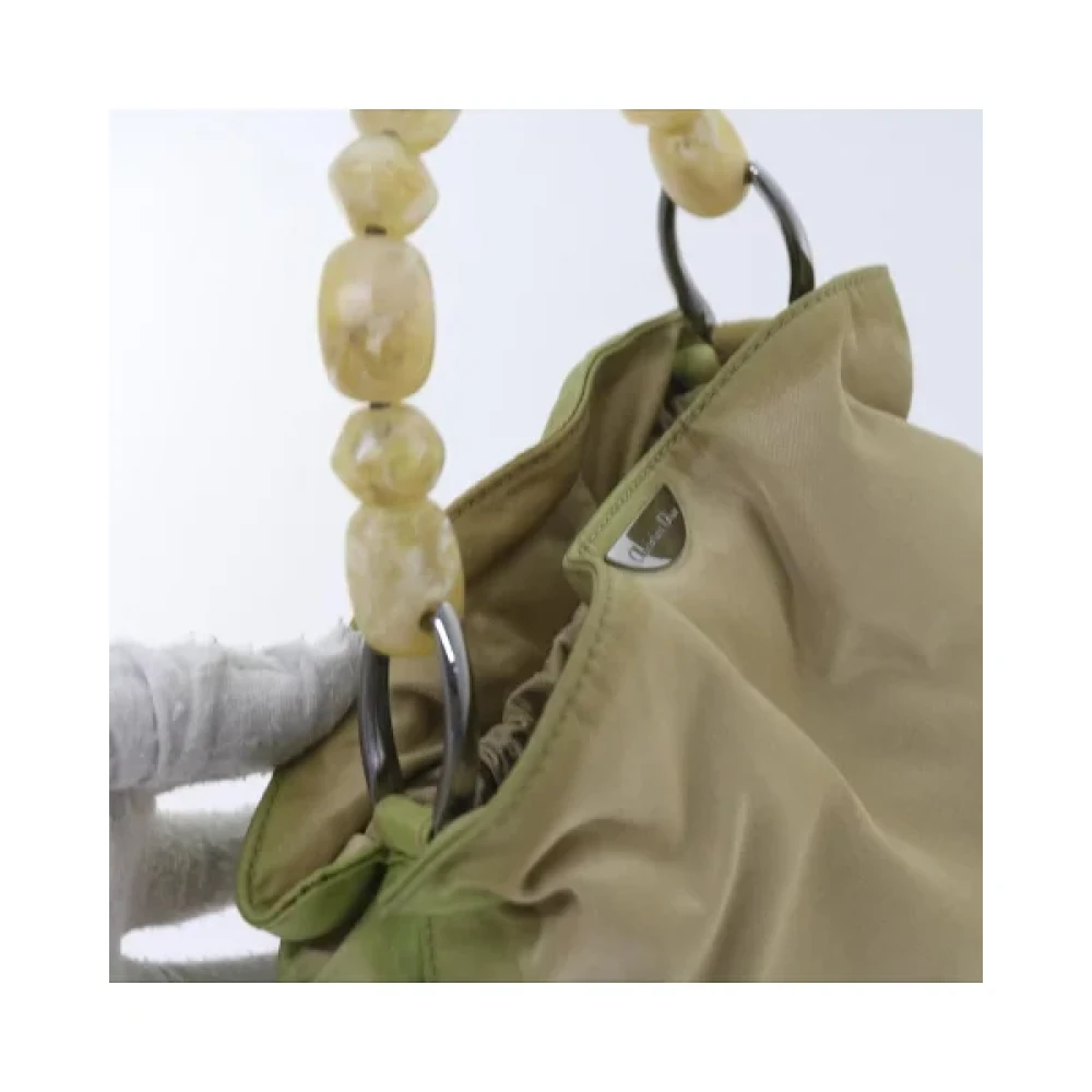 Dior Vintage Pre-owned Fabric handbags Green Dames