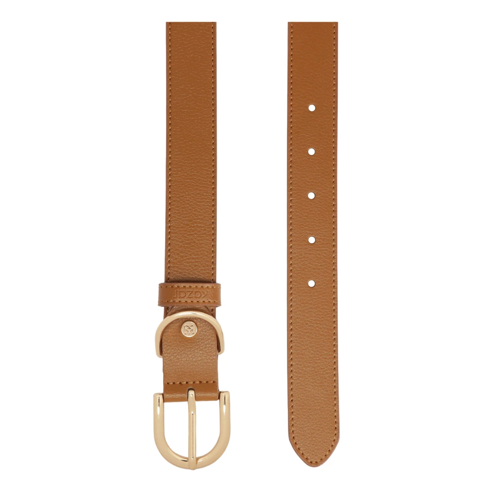 Kazar Smalle bruin gladleren riem Brown Dames