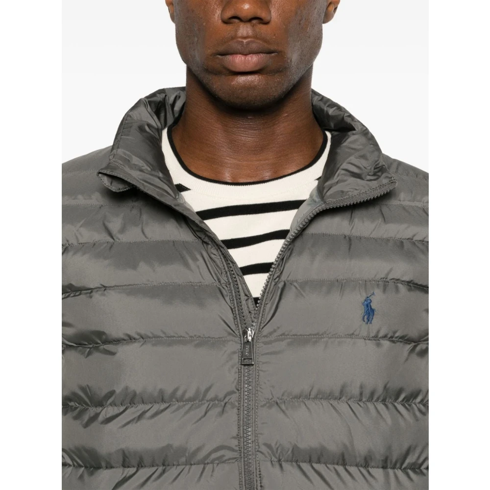 Ralph Lauren Gebreid Vest Gray Heren