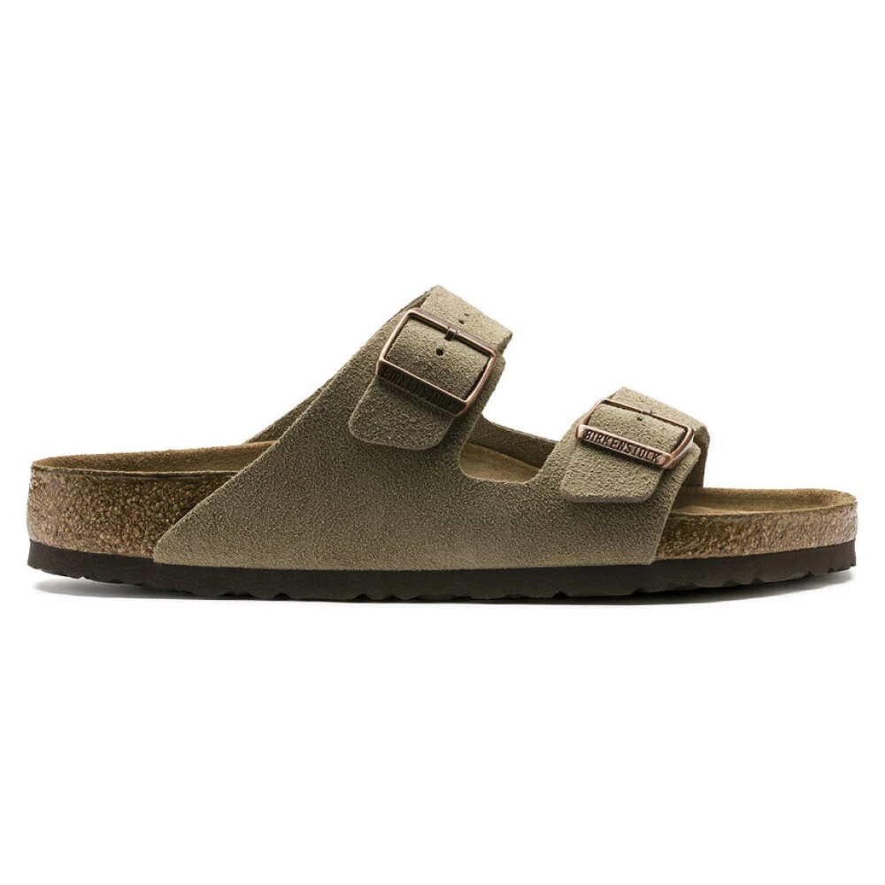 Birkenstock Women's Beige Sliders, 4 Uk, Sandals Arizona Soft Footbed Narrow