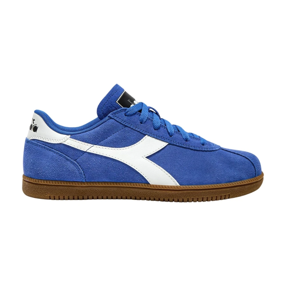 Diadora Men's Blue Sneakers, 8 Uk, Leather Casual Sneaker