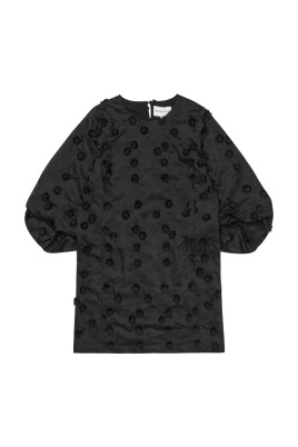 elegant-svart-blommig-broderad-klanning