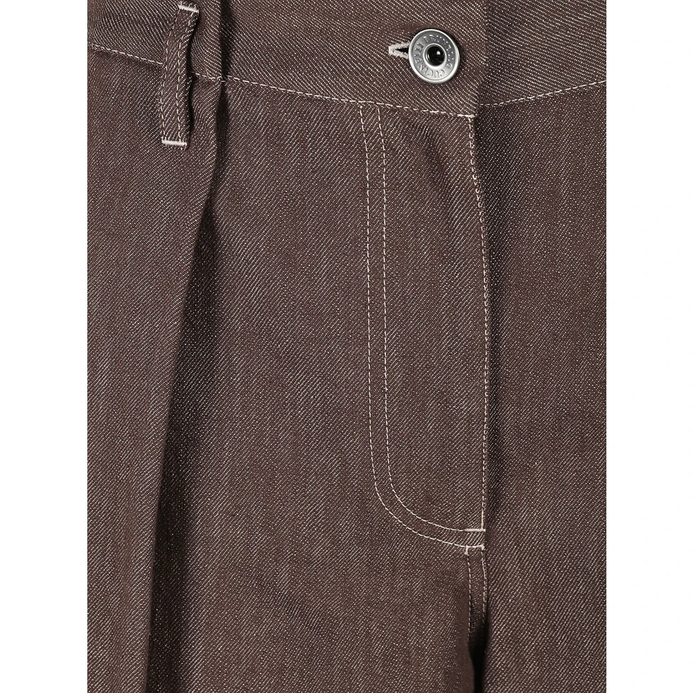 BRUNELLO CUCINELLI Bruine Broek Pantalone Brown Dames