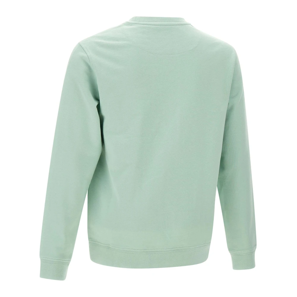 Belstaff Groene Katoenen Sweatshirt Lange Mouwen Ronde Hals Green Heren