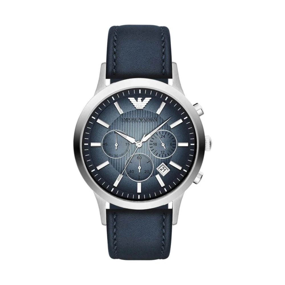 Emporio Armani Argento Orologio Da Polso, Classic Ar2473, (Orologio Analogico, 42 Mm) - Immagine 3