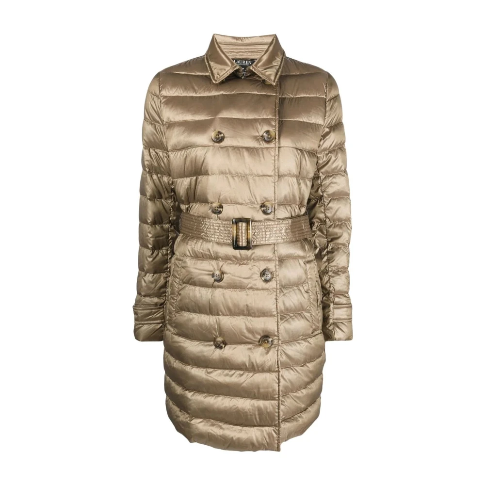 Ralph Lauren Trench geïsoleerde jas Yellow Dames