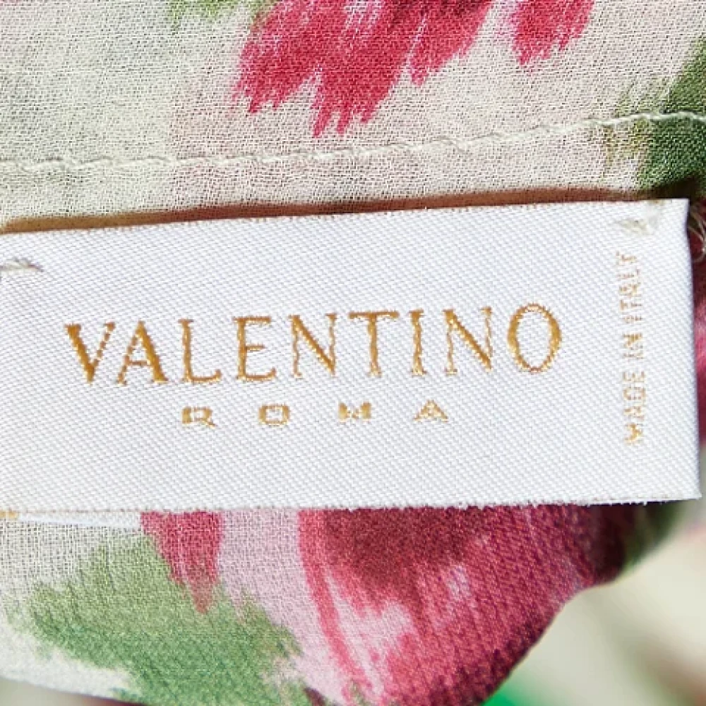 Valentino Vintage Pre-owned Silk tops Beige Dames