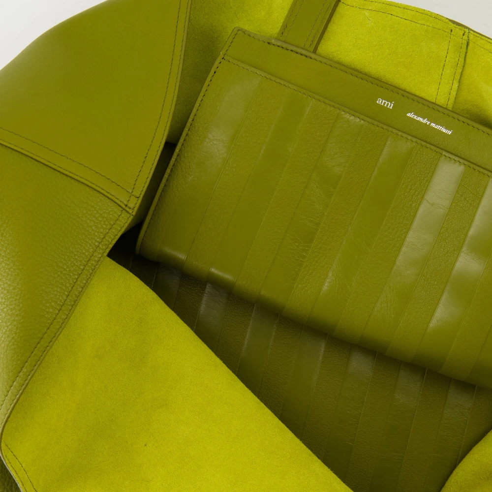 Ami Paris Groene leren tas Green Dames