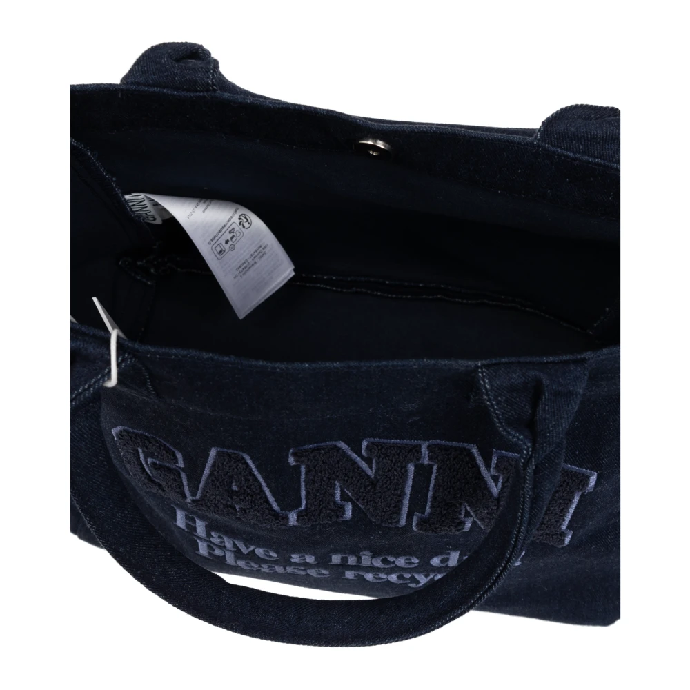 Ganni Shopper tas Blue Dames