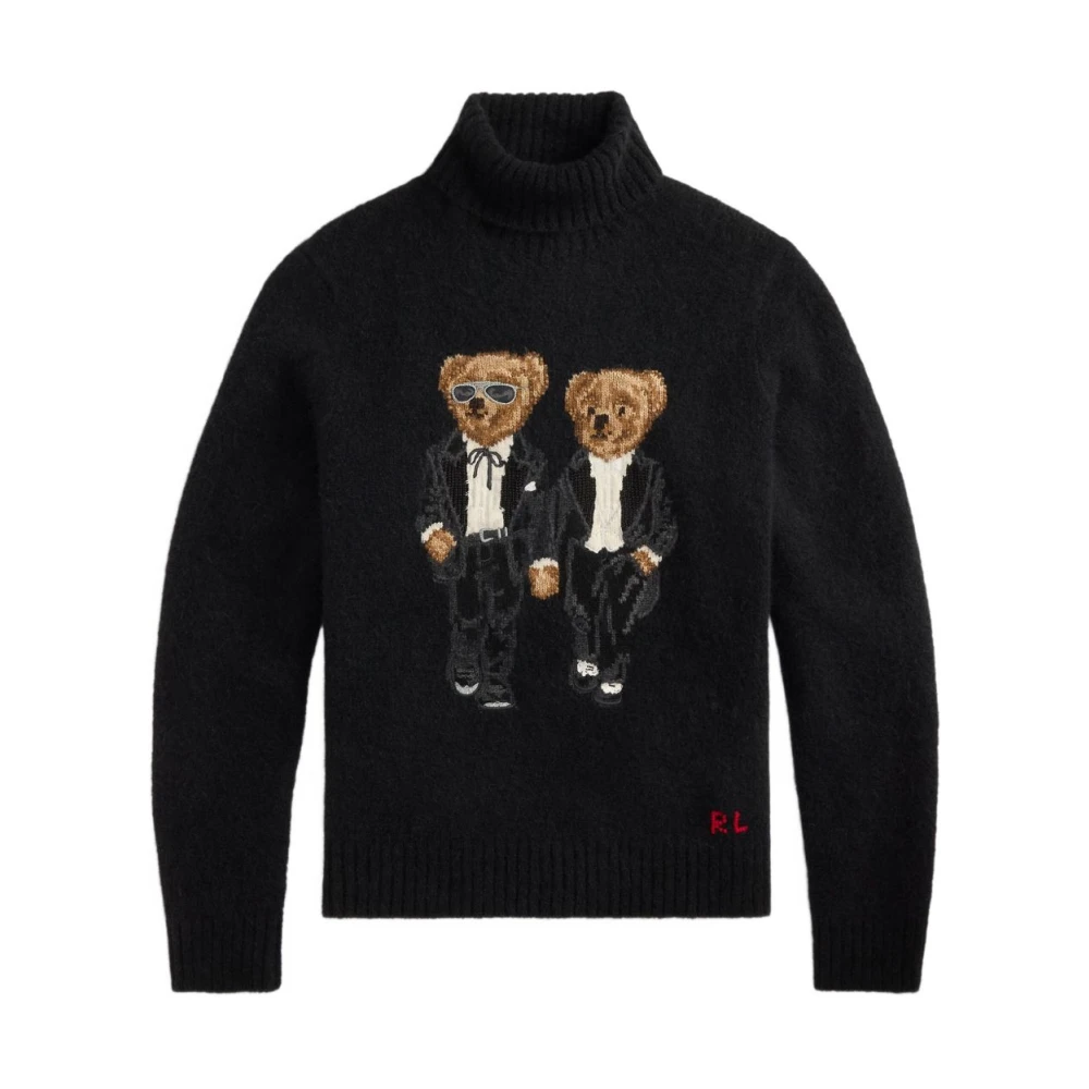 Polo Ralph Lauren Men's Black Clothing Sweater Aw25