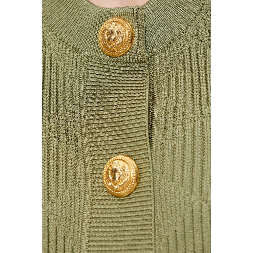 Balmain Kortemouwvest Green Dames