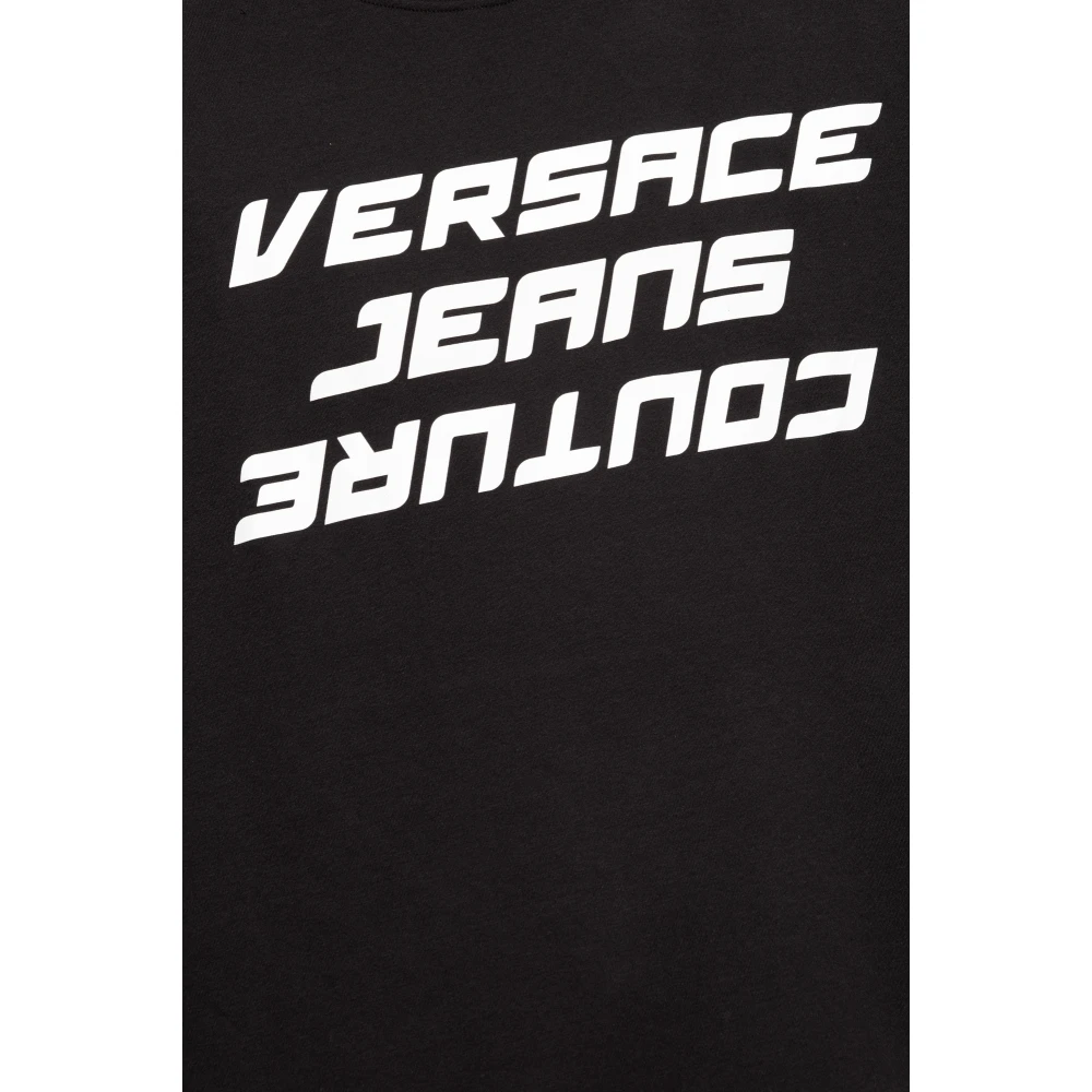 Versace Jeans Couture Bedrukt T-shirt Black Heren