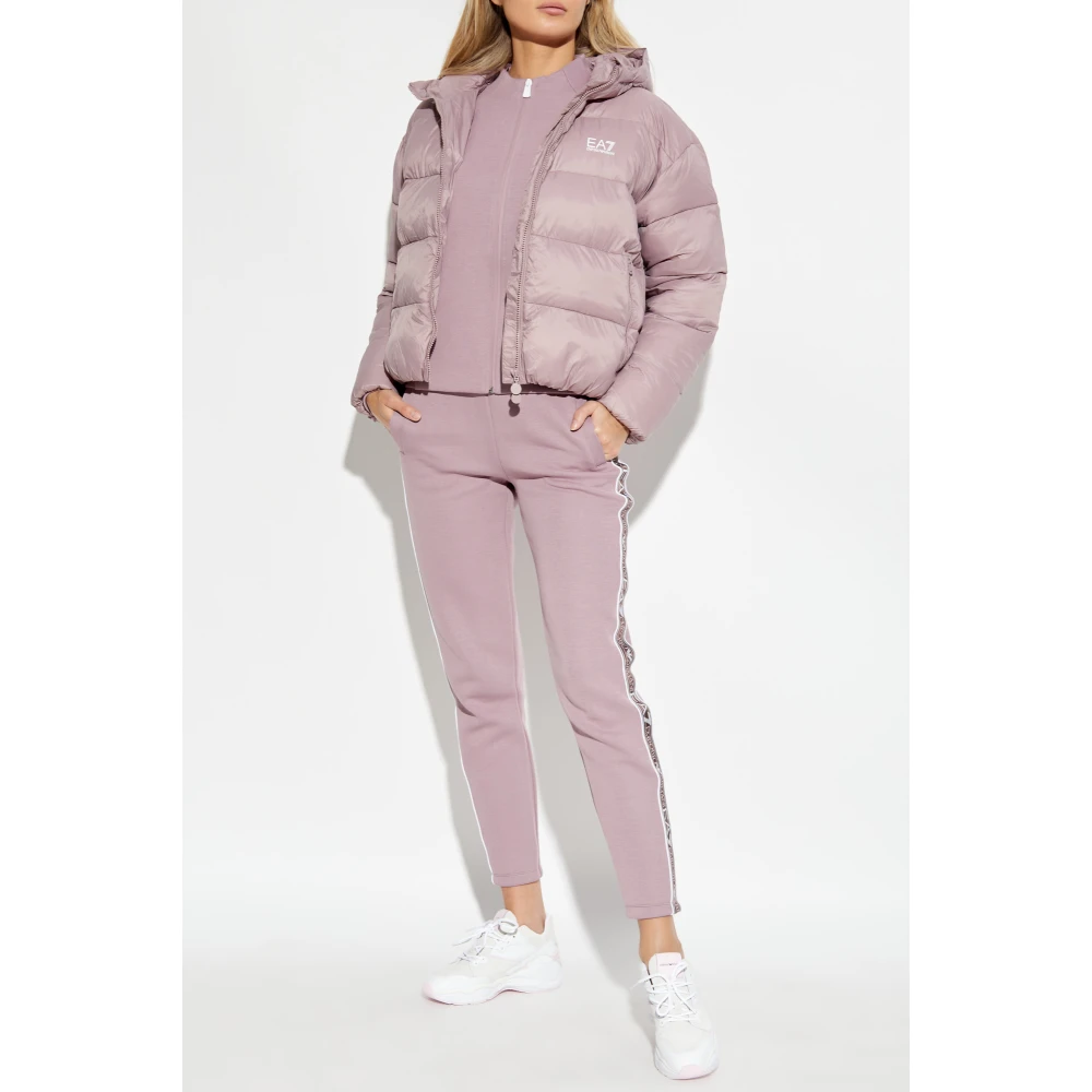 Emporio Armani EA7 Trainingspak set: sweatshirt en broek Purple Dames