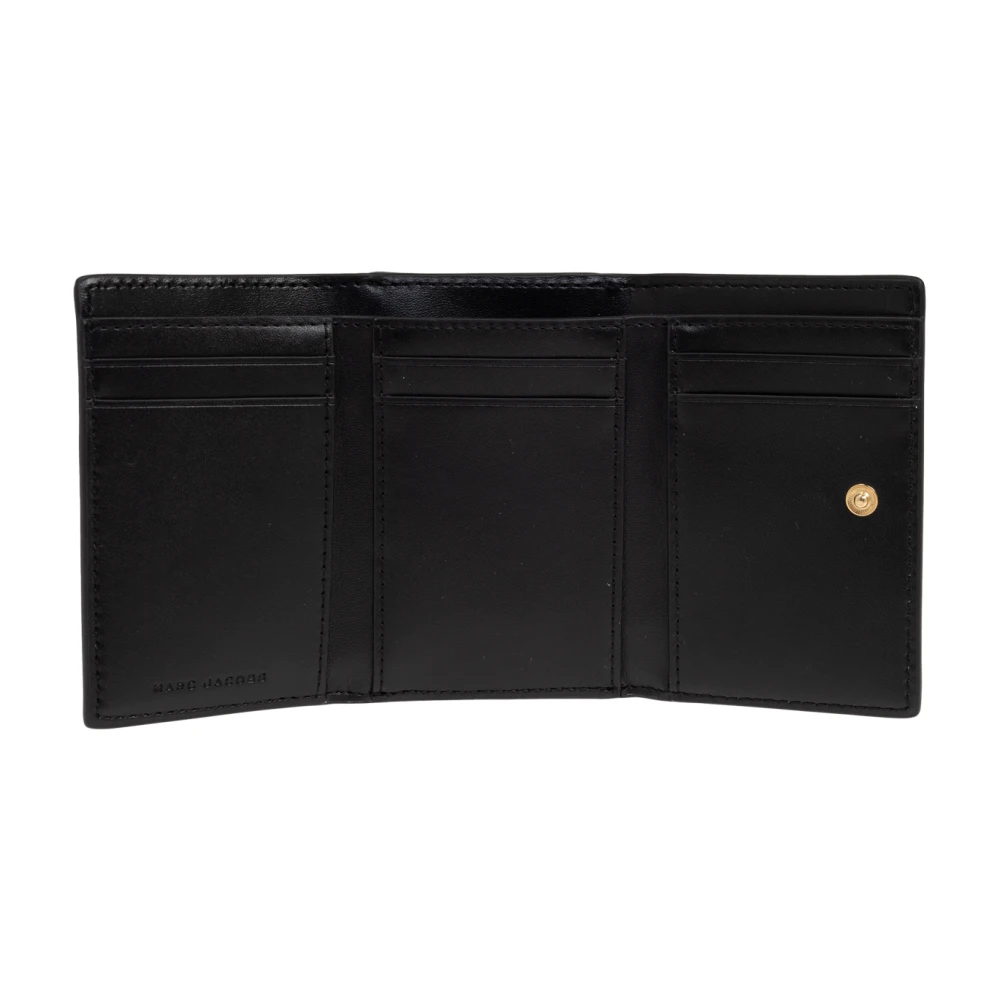 Marc Jacobs Leren portemonnee Black Dames