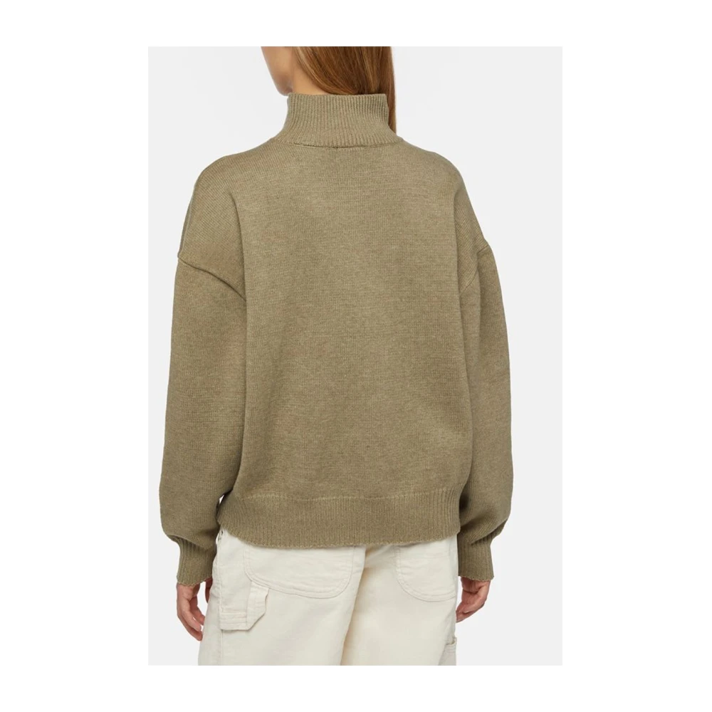 Dickies Groene East Helena 1 4 Zip Sweater Green Dames