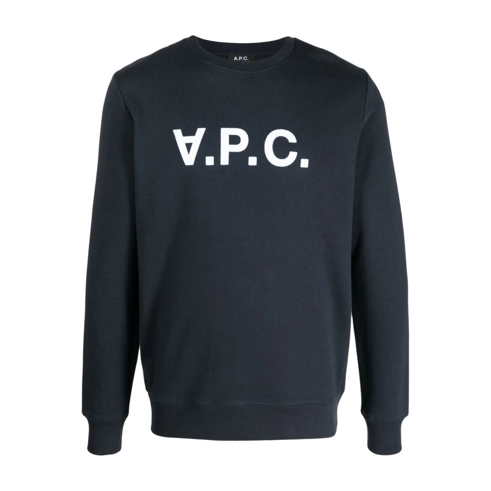 A.p.c. Blauwe Sweatshirt voor een stijlvolle look Blue Heren