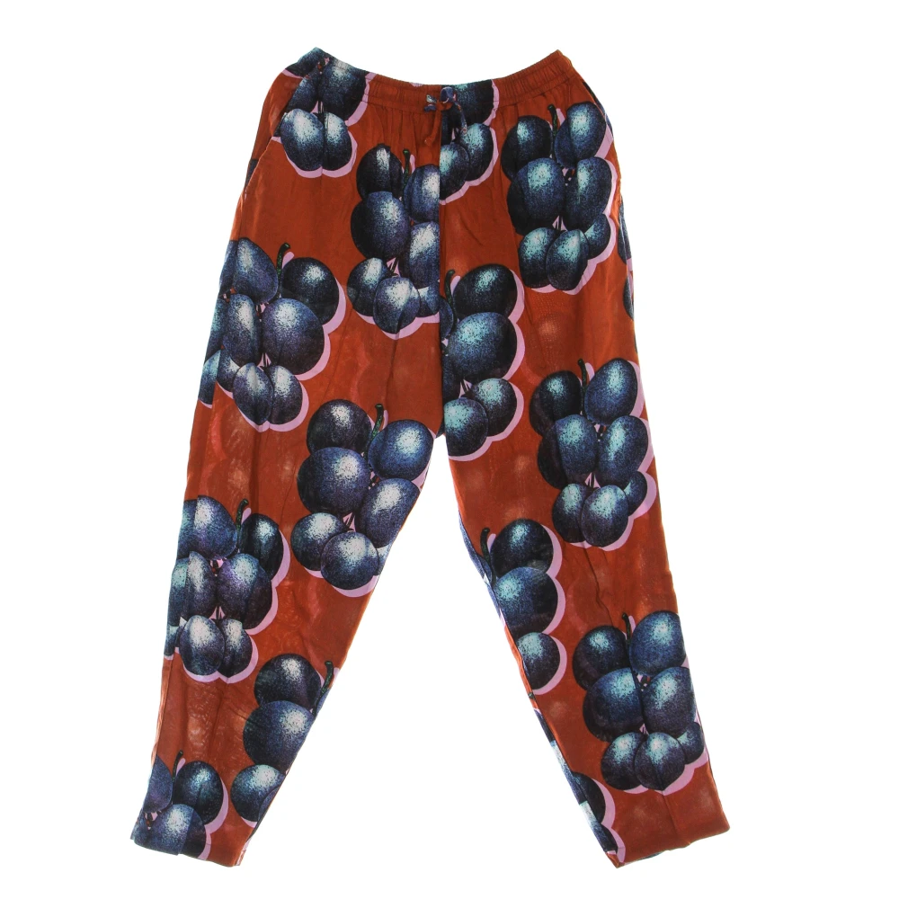 Obey Multikleur Katoenen Lange Broek Multicolor Dames