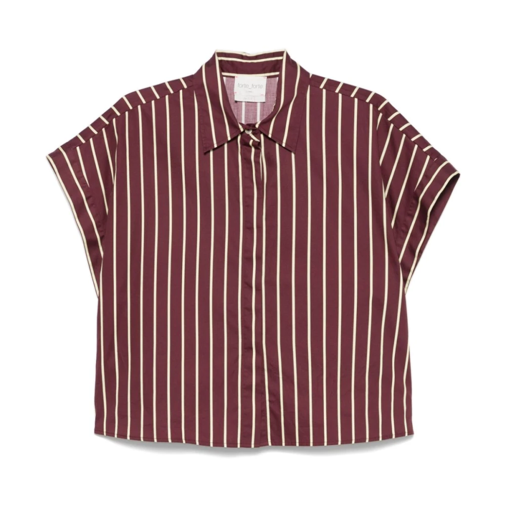 Forte Rode Shirts voor Vrouwen Ss25 Brown Dames