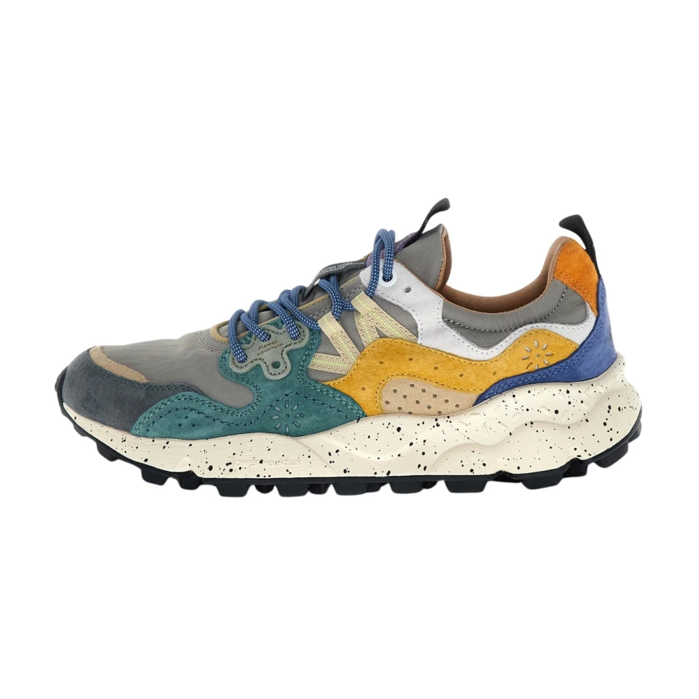 Flower Mountain Men's Multicolor Sneakers, 8 Uk, Yamano 3 Uni Trainers