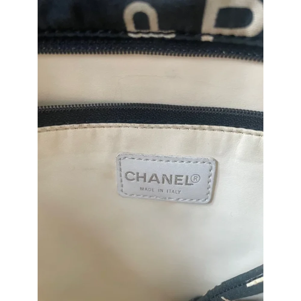 Chanel Vintage Pre-owned Canvas chanel-bags Black Dames