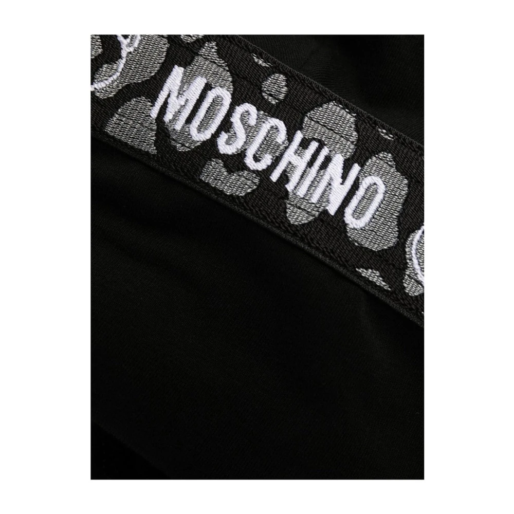 Moschino Logo Tape Bodysuit Black Dames
