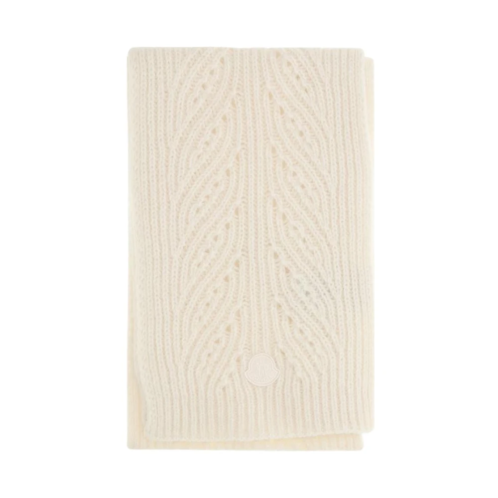 Moncler   Wool Blend Scarf for Women in White - Image 3