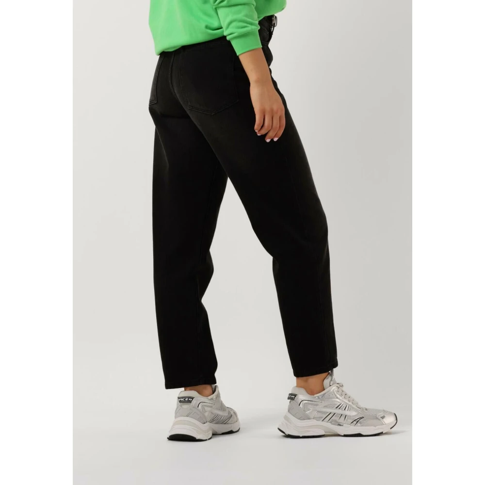 Co'Couture Vika Barrel Pleat Jeans Black Dames