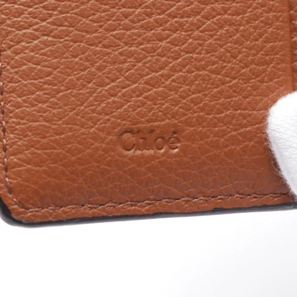 Chloé Pre-owned Leather wallets Brown Dames