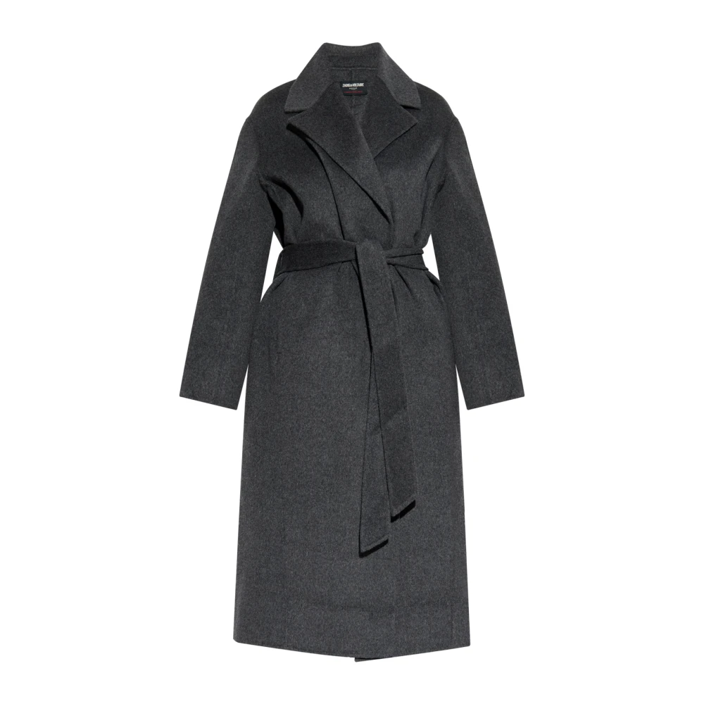 Zadig & Voltaire Damen Grau Mäntel, Mgröße: