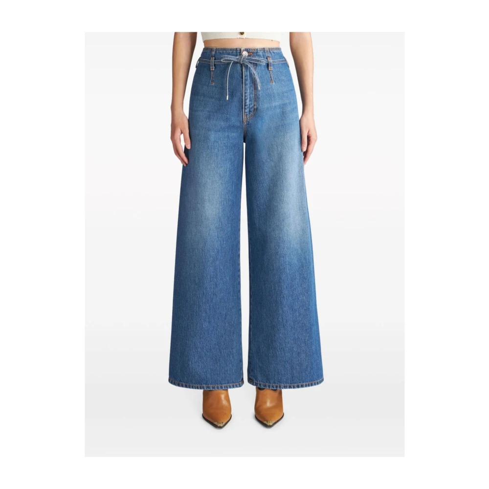 ETRO Wide Jeans Blue Dames