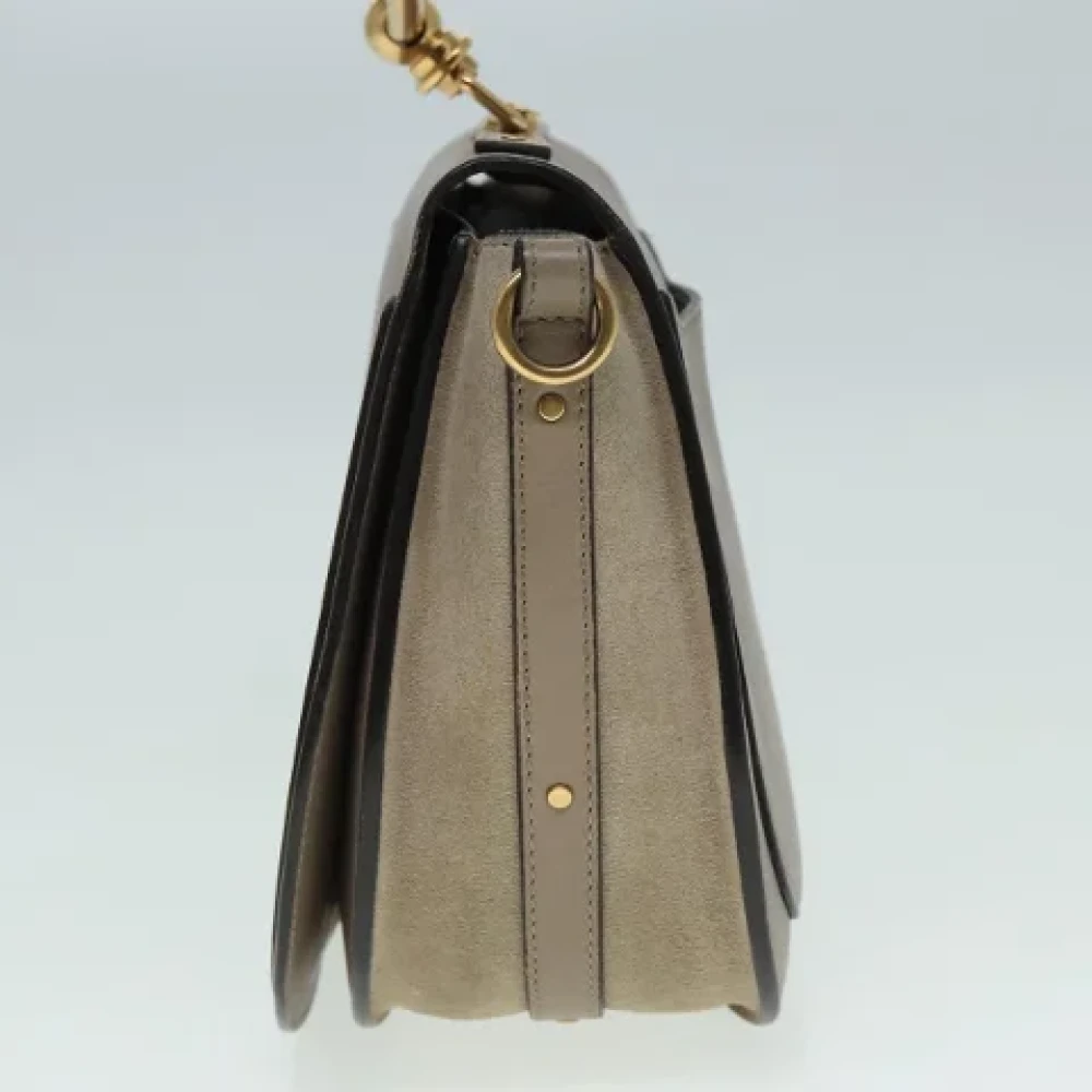 Chloé Pre-owned Leather handbags Gray Dames
