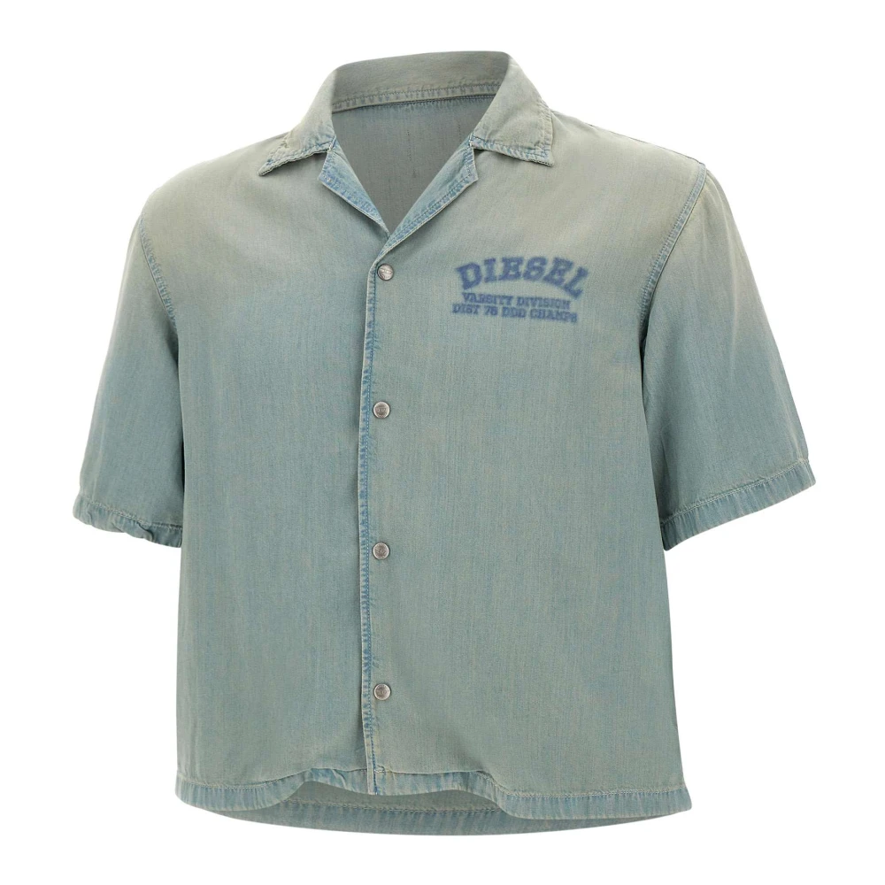 Diesel Men's Blue D-Banni-S Shirt - Denim Shirts - L - Shirts