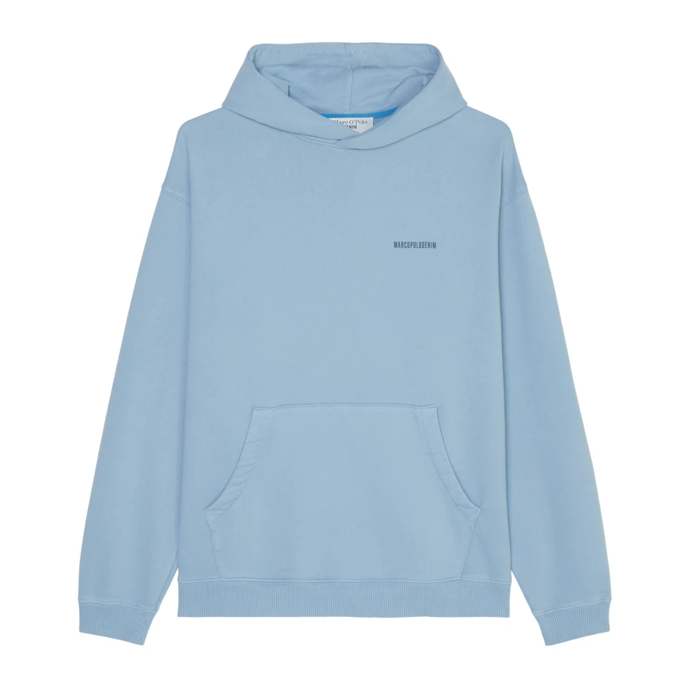 Marc O'Polo Capuchontrui relaxed Hoodie relaxed Blue Gray Heren