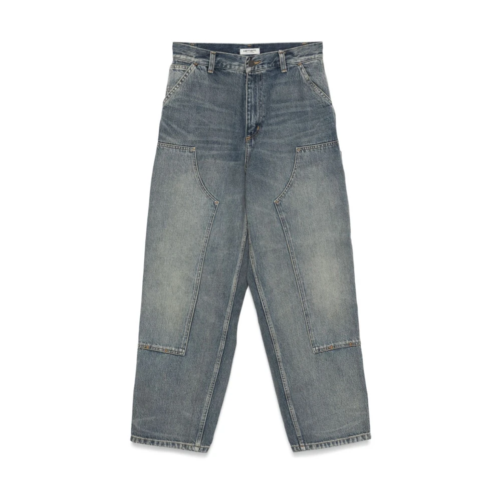 Carhartt WIP Dubbele Kniebroek in Smith Stijl Blue Heren