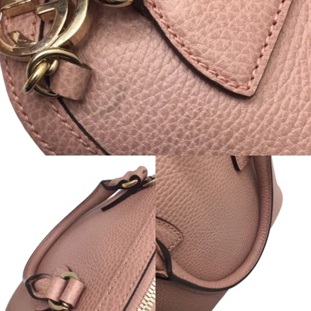 Gucci Vintage Pre-owned Leather gucci-bags Pink Dames