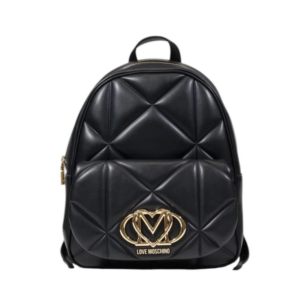 Love Moschino Donna Nero Zaino Trapuntato