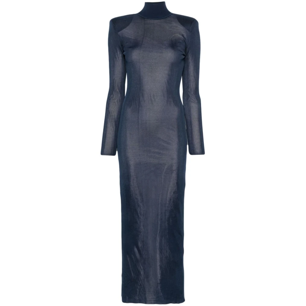 Self Portrait Blauwe Jurk met Stijl Blue Dames