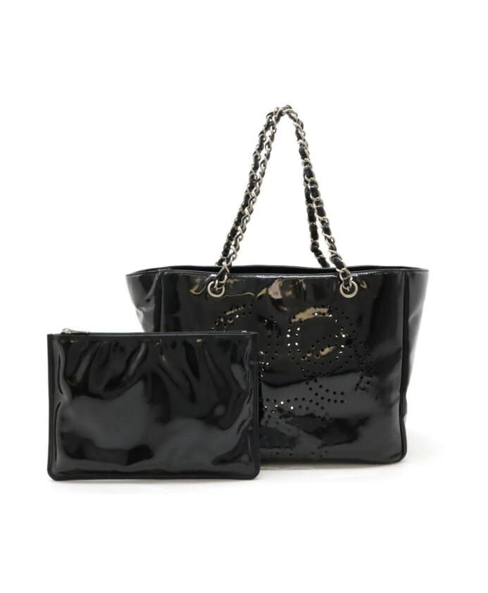 bolso-de-cuero-patentado-de-segunda-mano-diseno-perforado