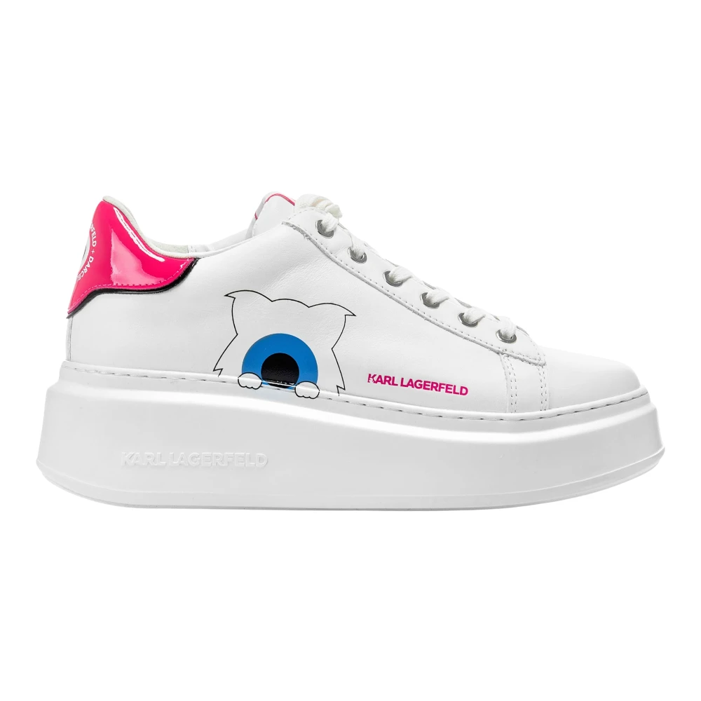 Karl Lagerfeld Leren Sneakers Dames Schoenen Wit