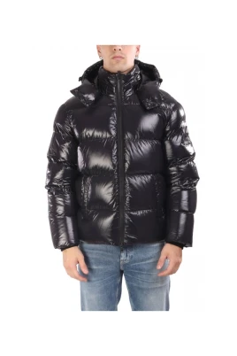 Kings Puffer Shearling Trim Jacket