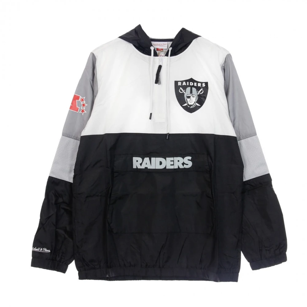 Mitchell & Ness Men's White Windbreakers, S, Nfl Surprise Win Windbreaker Oakrai -Win Win Wind Jacket