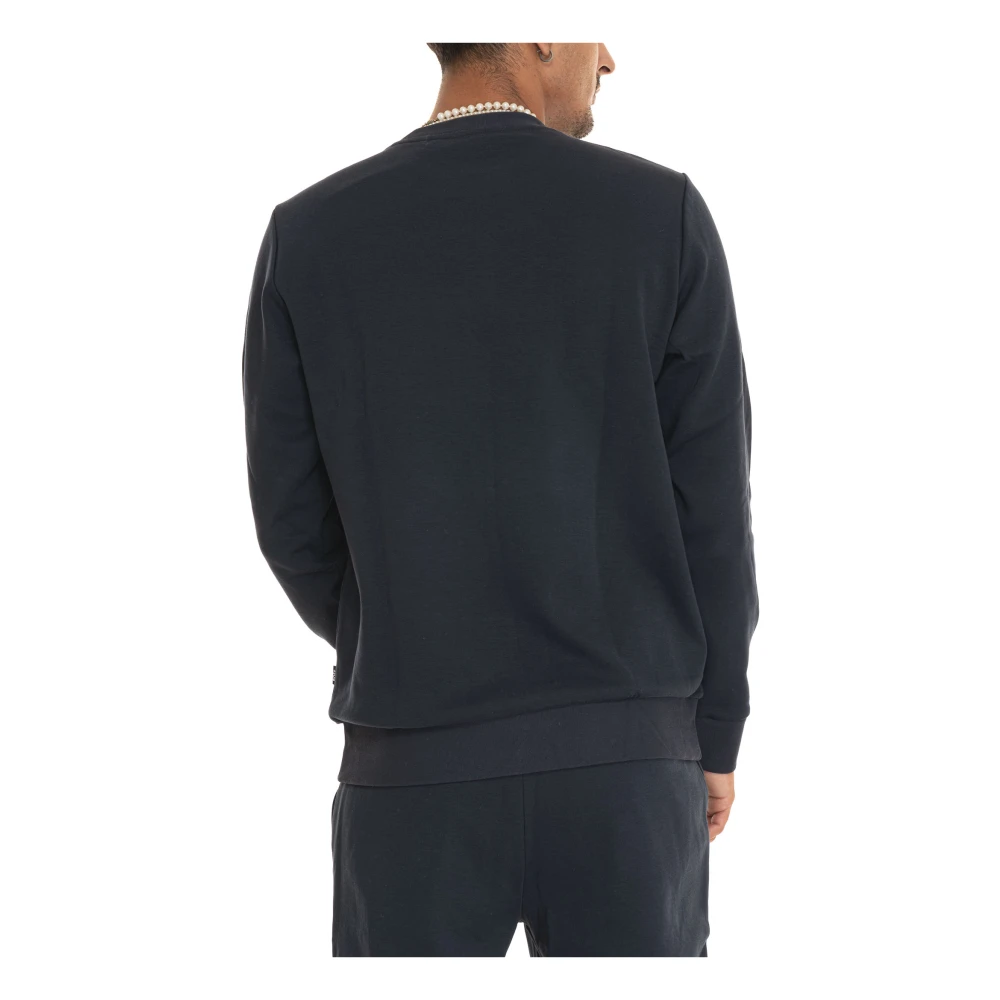 Boss Sweatshirt met geborduurd logo Blue Heren