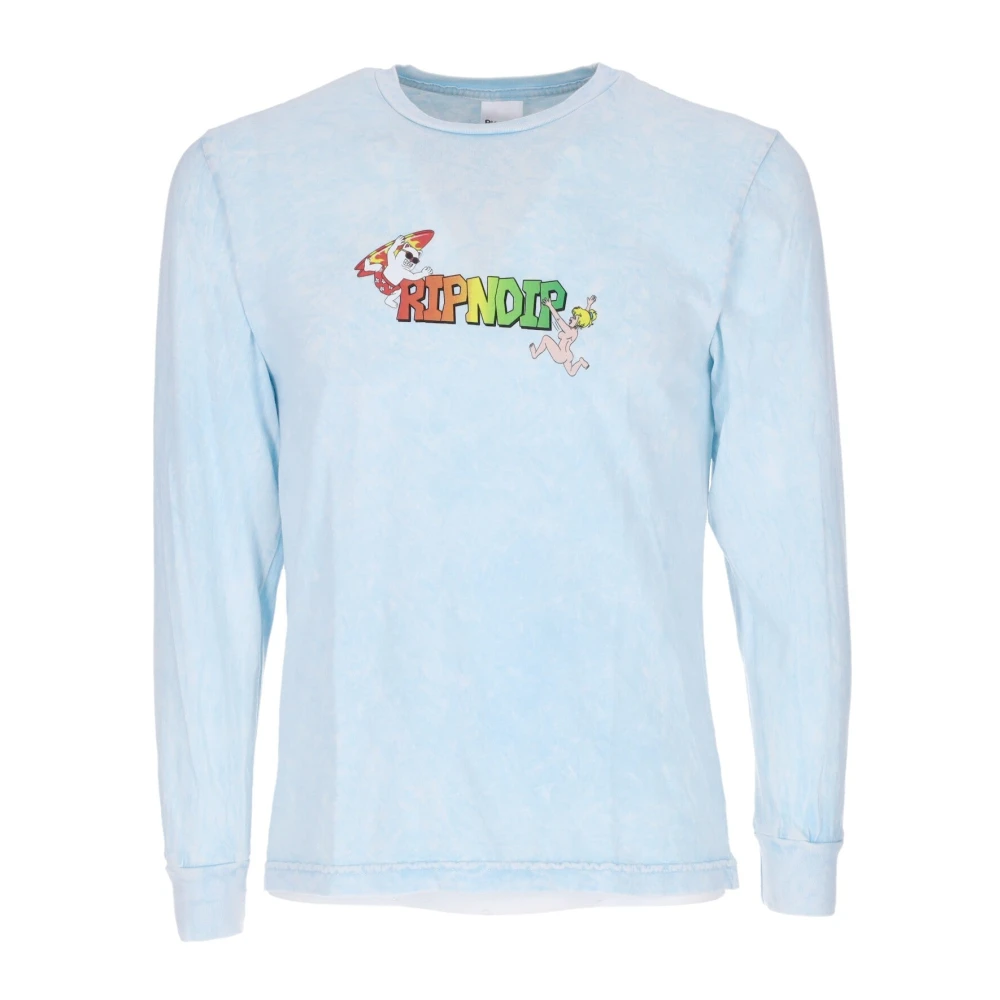 Ripndip Zomer Break Longsleeve T-shirt Lichtblauw Blue Heren