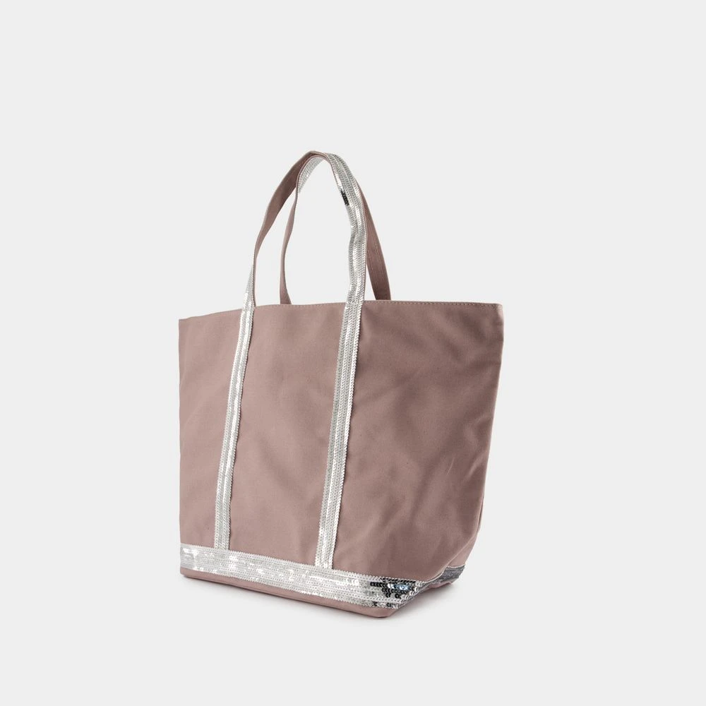 Vanessa Bruno Grijze Katoenen Shopper Tas met Strass Gray Dames