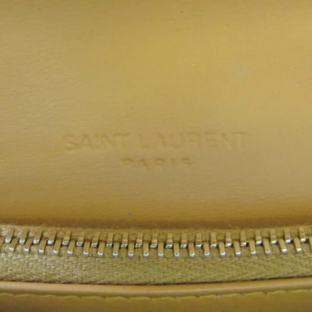 Yves Saint Laurent Vintage Pre-owned Leather wallets Orange Dames