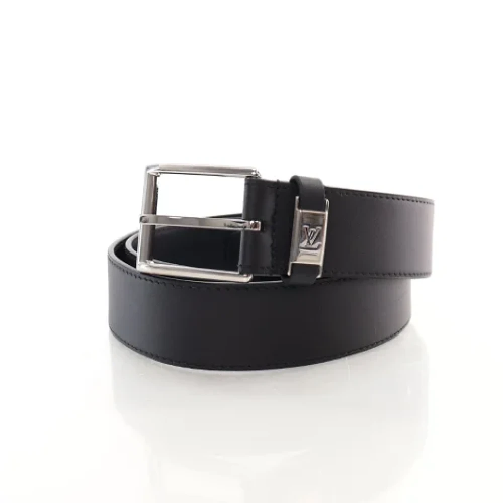 Louis Vuitton Vintage Pre-owned Leather belts Black Dames