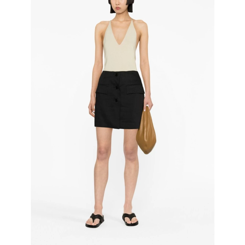 TotêMe Merino Silk Y-Back Top Beige Dames