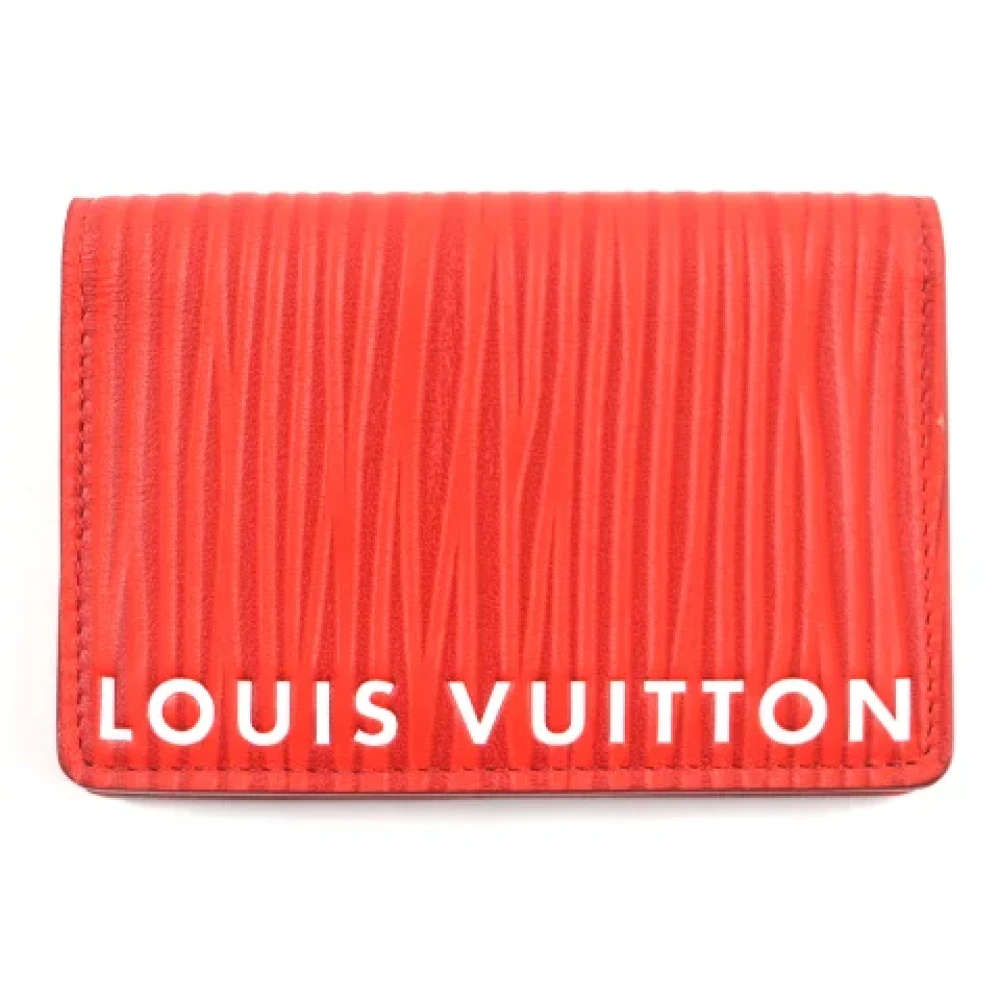 Louis Vuitton Vintage Pre-owned Fabric wallets Red Heren