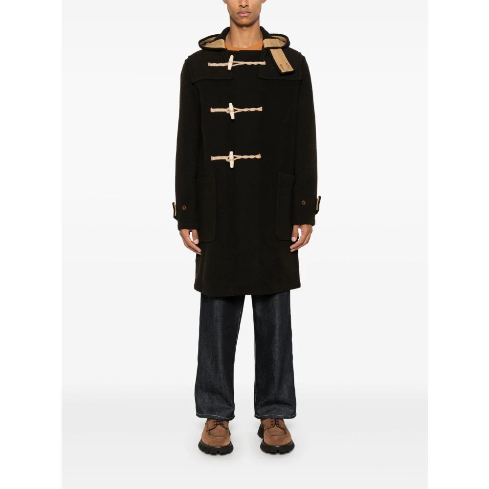 Gloverall Monty Duffle Coat Black Heren